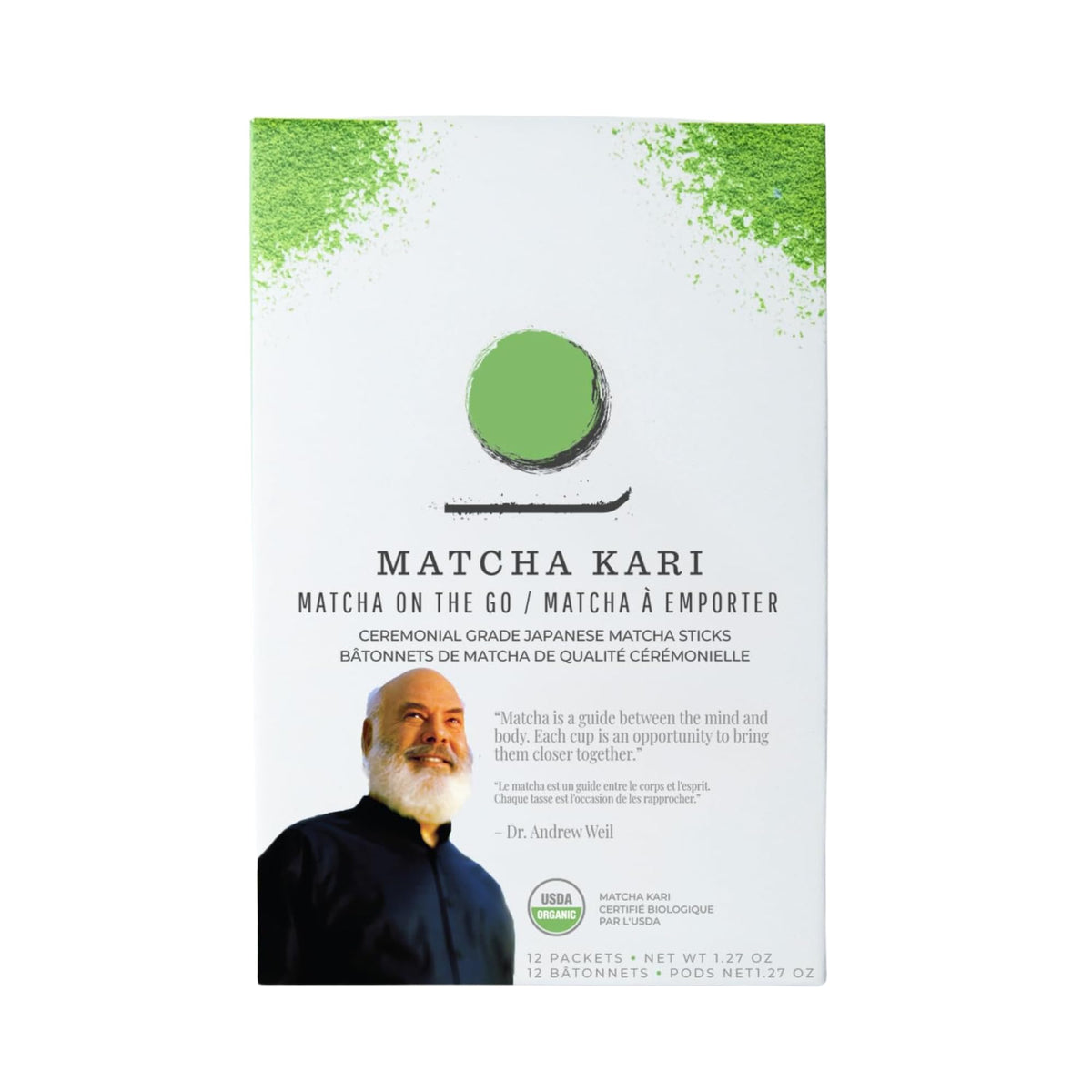 Dr. Weil Matcha Kari Organic Matcha Sticks (12 Count (Pack of 1))