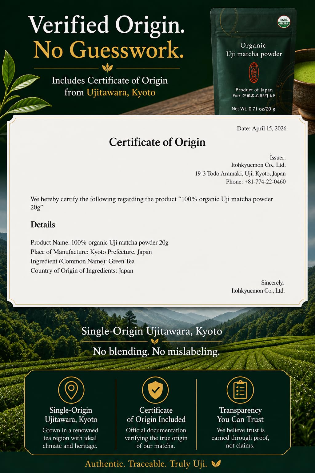 Organic Ceremonial Grade Matcha