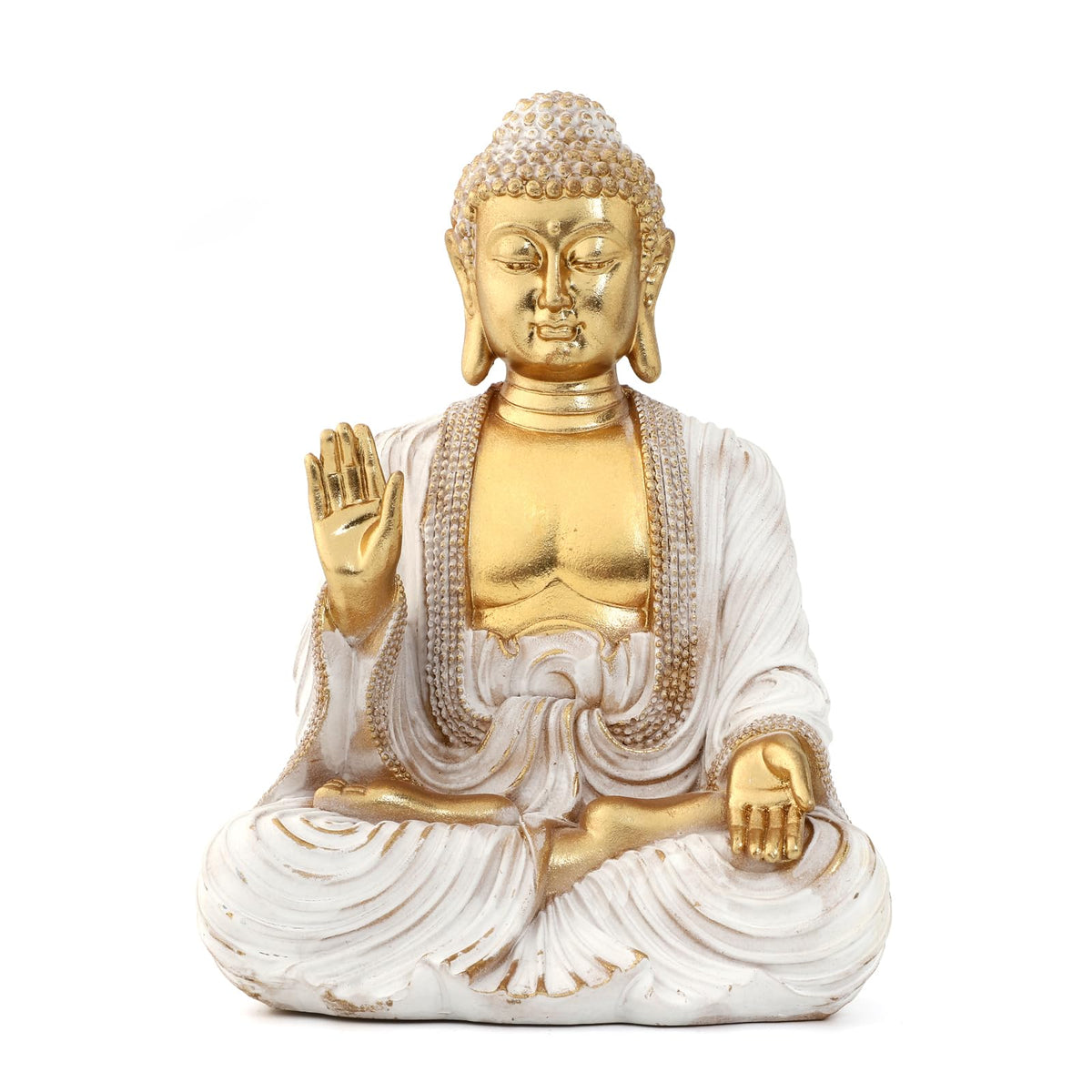 Buddha Statue Gold 9.8" (98085-6 / 7.1"x5.5"x9.8")