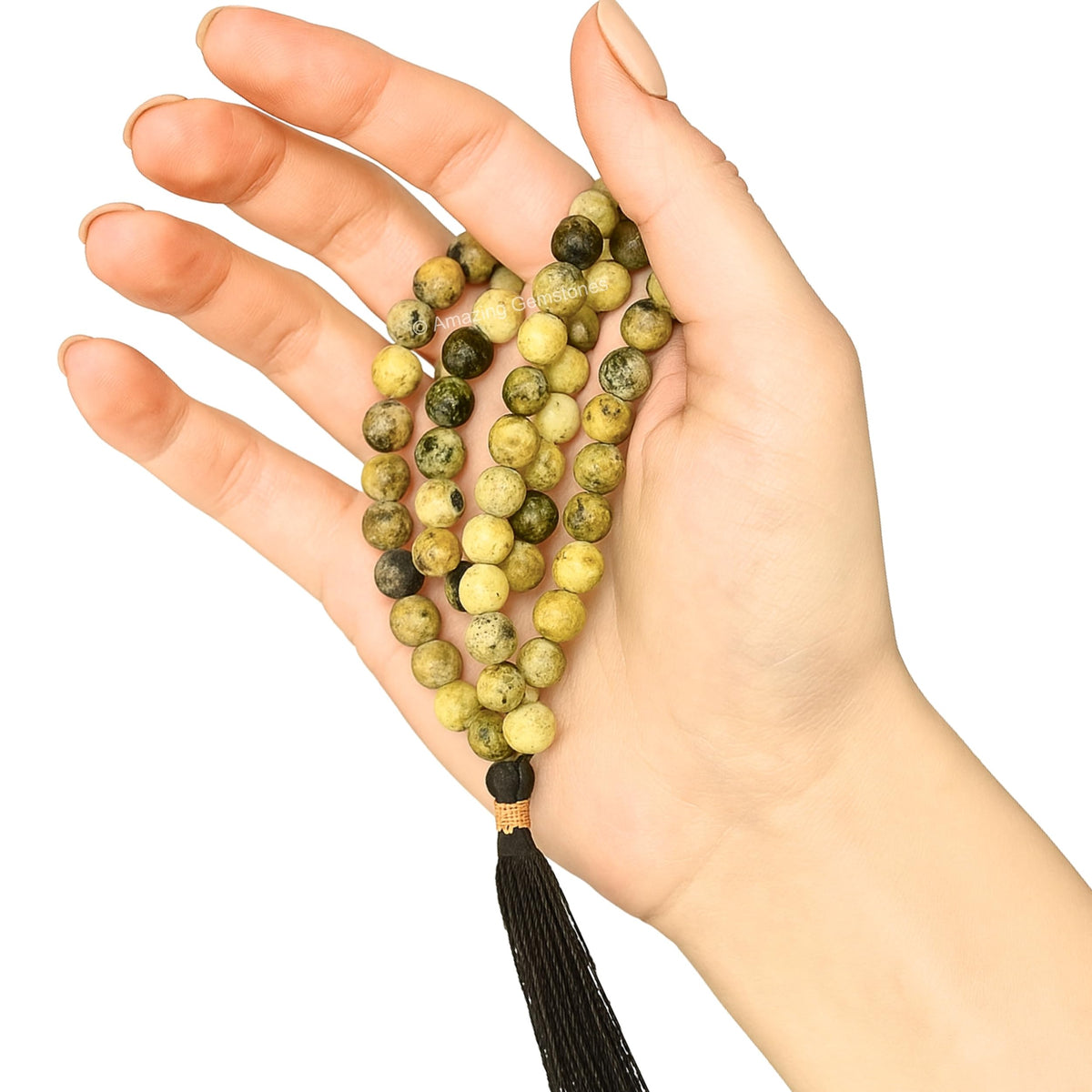 Serpentine Mala Beads (Serpentine / Plain)
