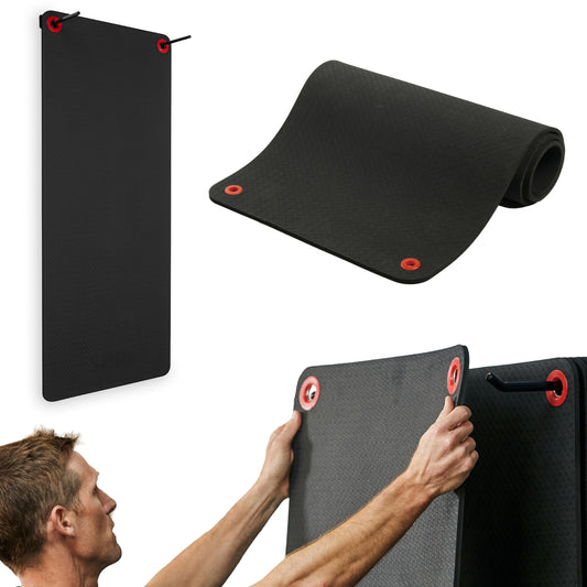 Hanging Exercise Mat (56" L x 23" W x 3/8" (Black))