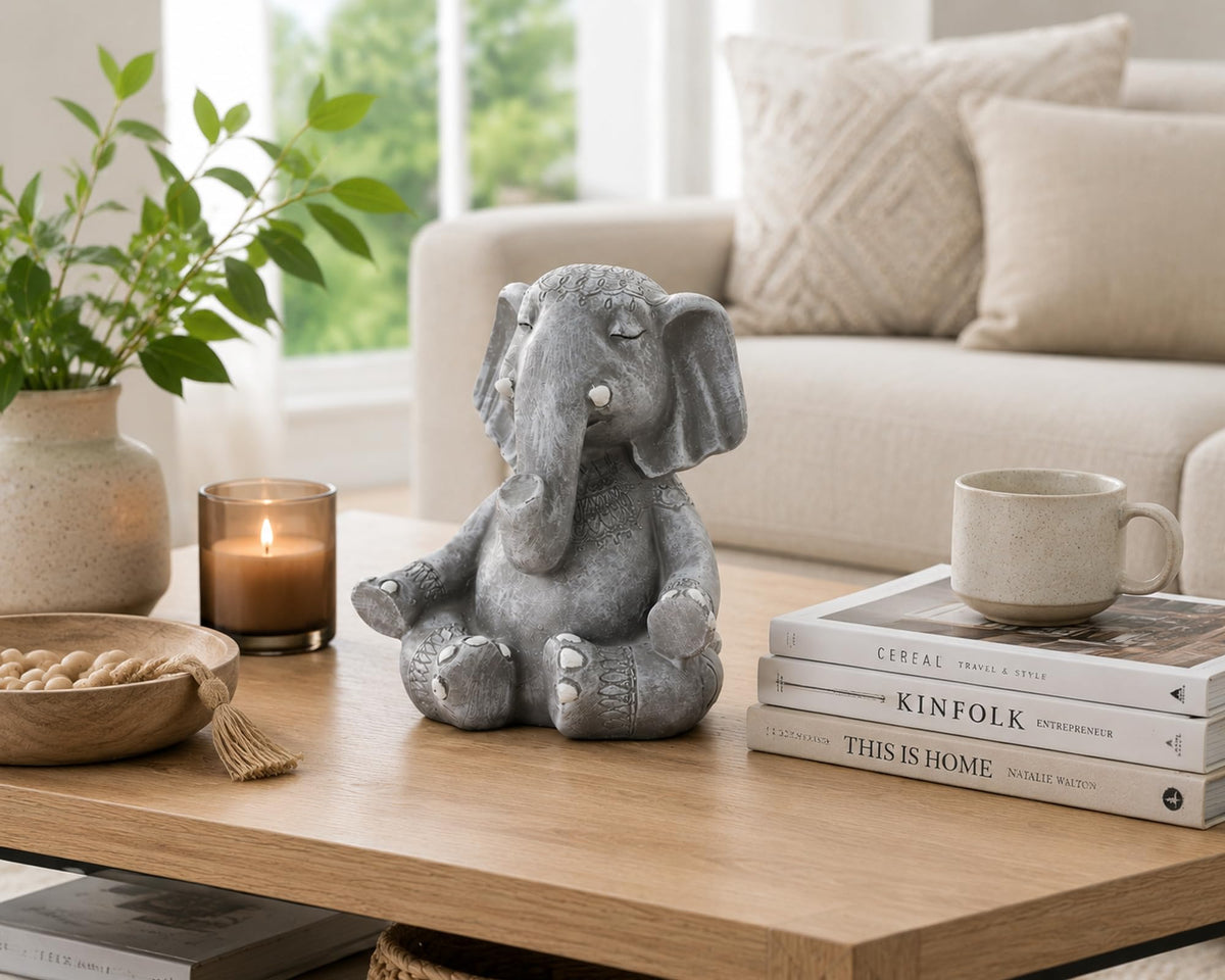 5.5 Inch Zen Meditation Elephant Statue
