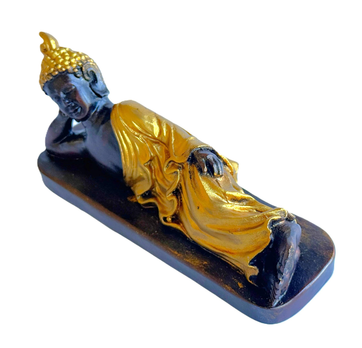 Reclining Buddha Statue (Gold Brown)