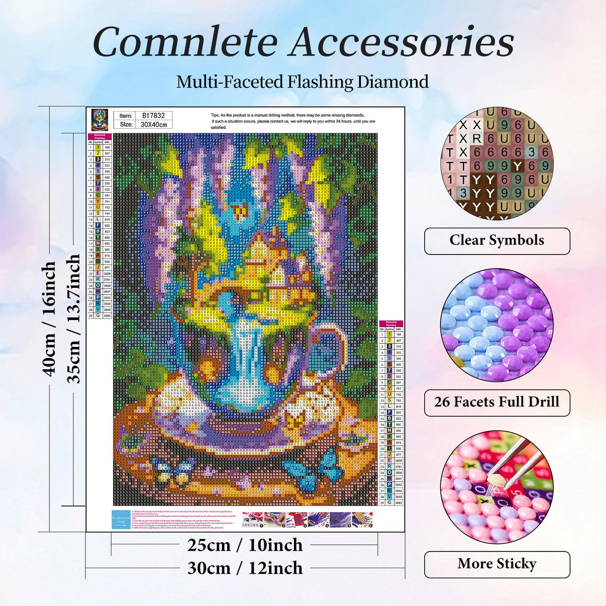 Diamond Art Kits for Adults Flowers (LBDP1P08)