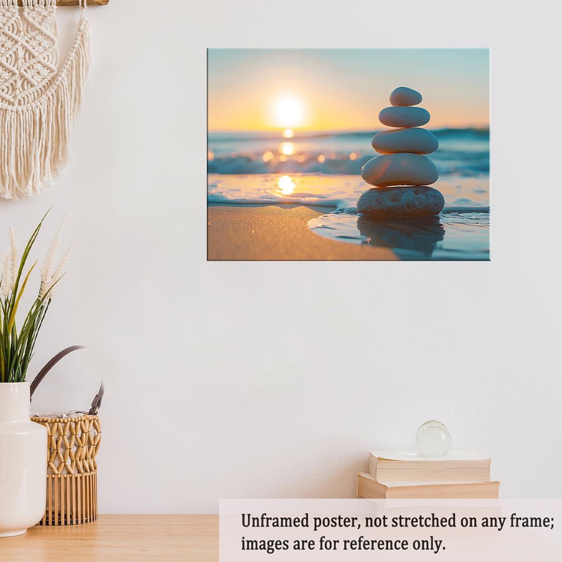 Zen Ocean Sunset Wall Art (Unframed-1 / 11"L x 14"W)