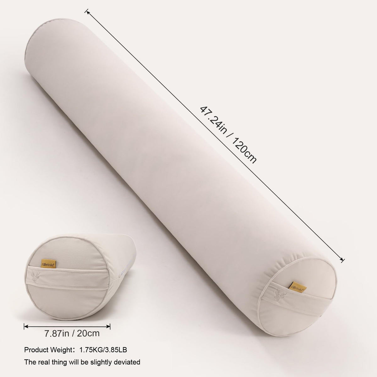 Body Pillow for Adults (Misty White / 47.24"*7.87")