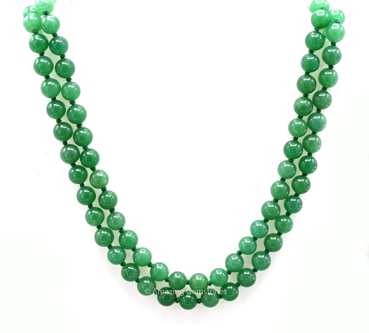 Green Aventurine Mala (Green Aventurine / Knotted)