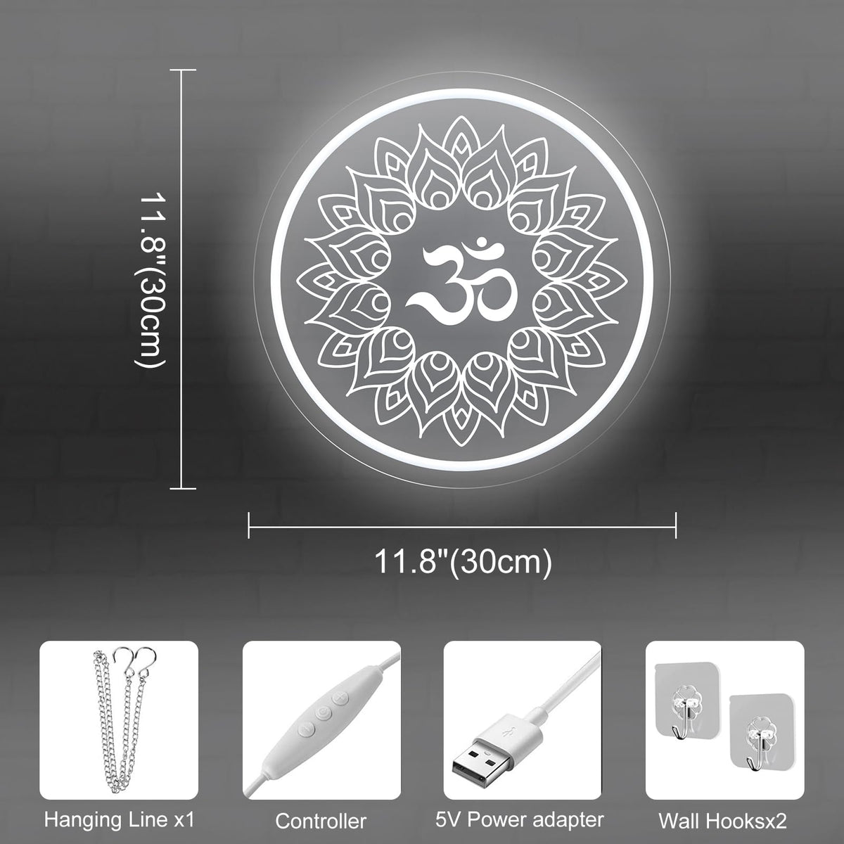 Om Mandala Neon Sign (Om Mandala S)