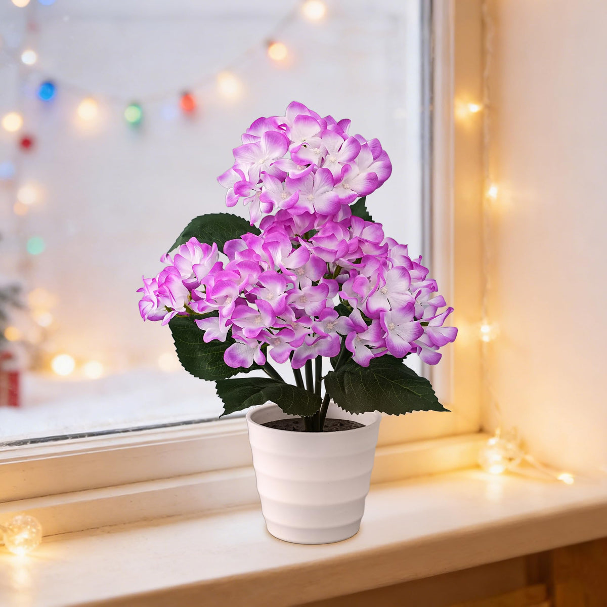 Purple Hydrangea Flower Table Lamp Decor Gifts for Women Birthday (HYDRANGEA FLOWR-Z)