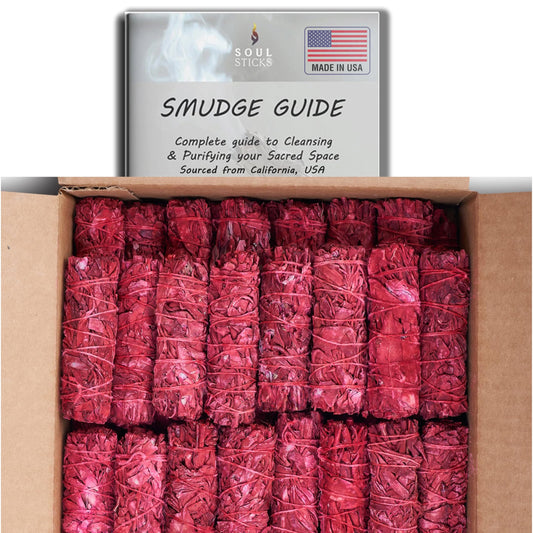 4" Dragon's Blood Sage Smudge Sticks