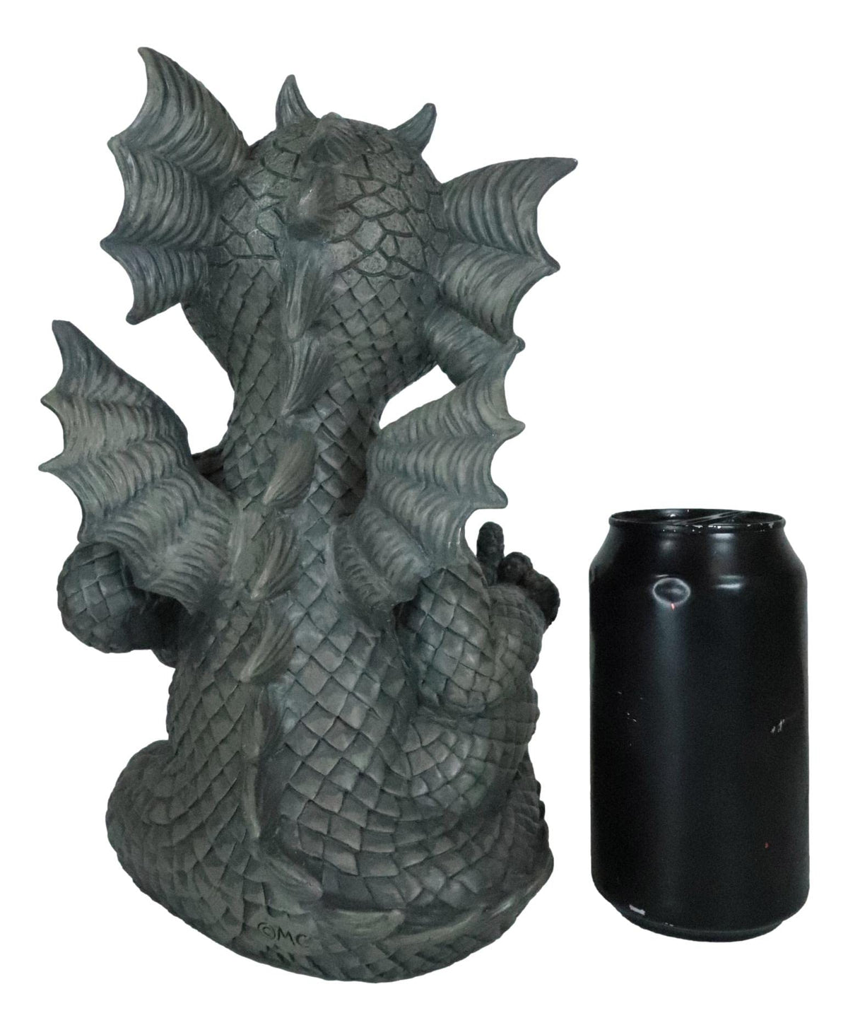 Ebros Keep Off Flip The Bird Rude Baby Dragon Sitting Statue 10" H Fairy Garden Faux Stone Resin Finish Guest Greeter Figurine (Flip the Bird Keep Off)