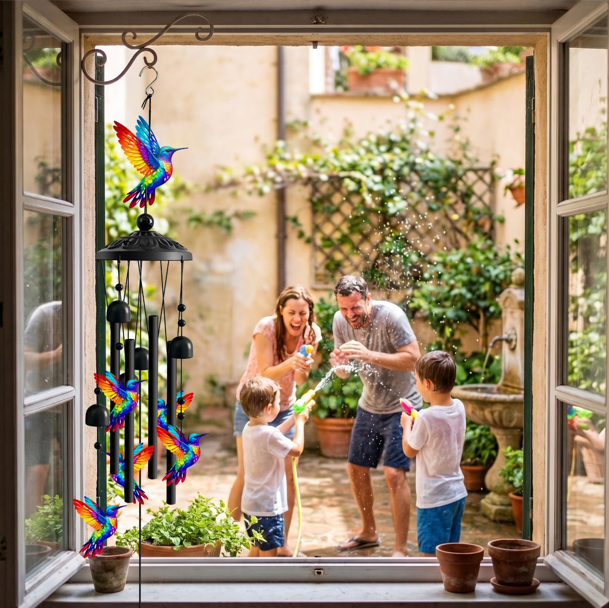 Hummingbird Wind Chimes for Outside (Hummingbird)