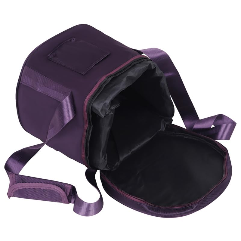Singing Bowl Carrying Case Crystal Singing Bowl Carrying Case Bag 10inch Sound Healing Instrument Travel Carry Case Bag For Sound Healing and Meditation Purple (28.5x28.5x25m / Purple)