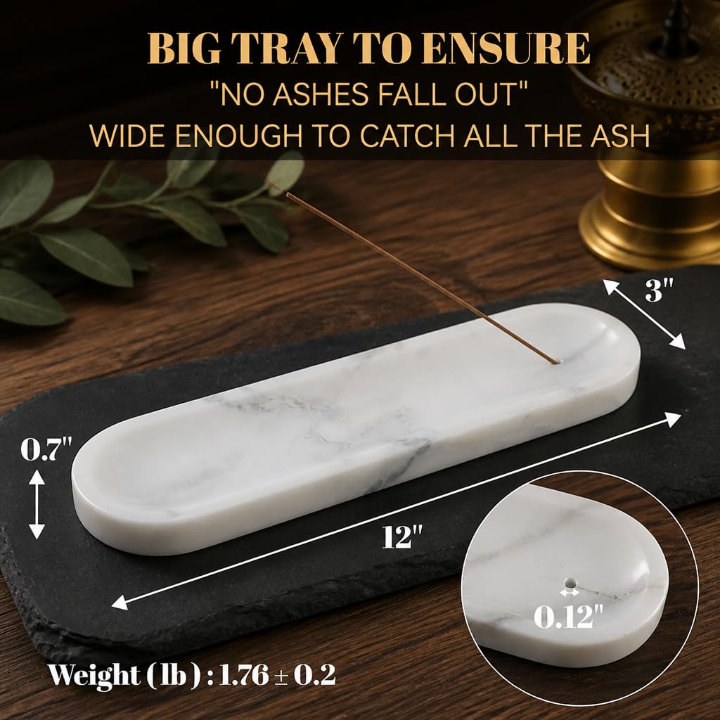 Marble Incense Holder (1 Pcs-bianco Palomino)