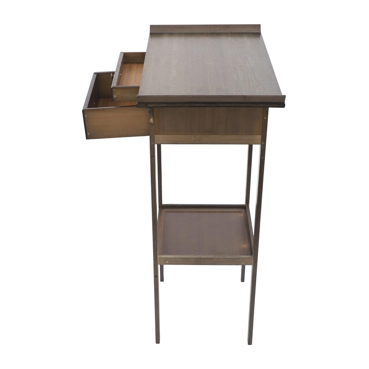 Altar Table Modern Tribute Platform Table Meditation Tables with Storage Drawers Porch Tables with Pull (25.98*15.75*39.37in)