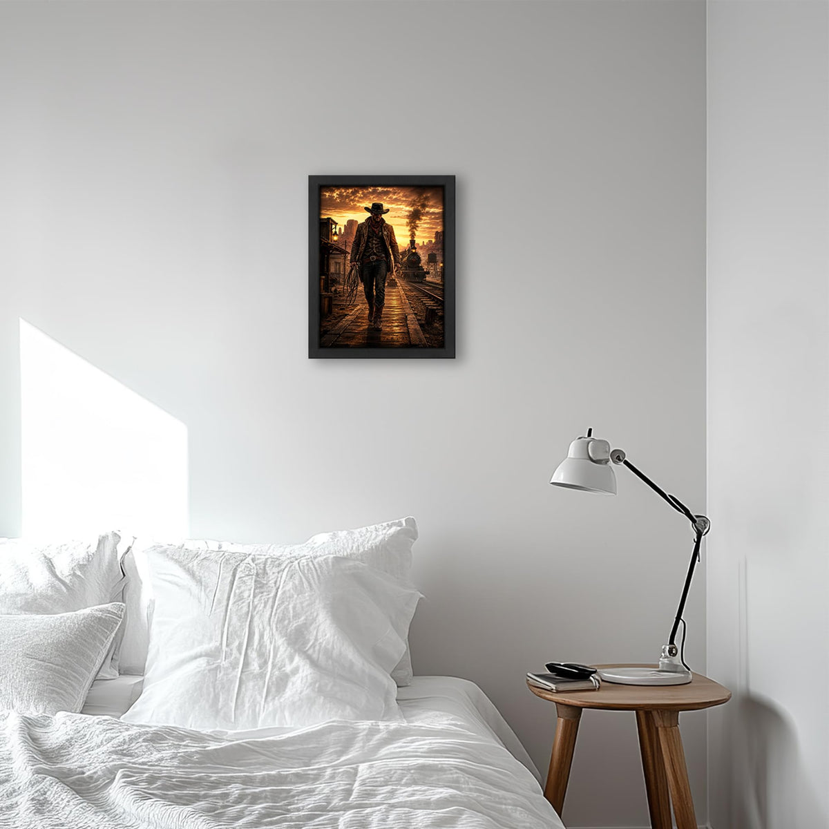 Western Cowboy Decor Wall Art (Wall Art Framed 54 / 20"L x 16"W)