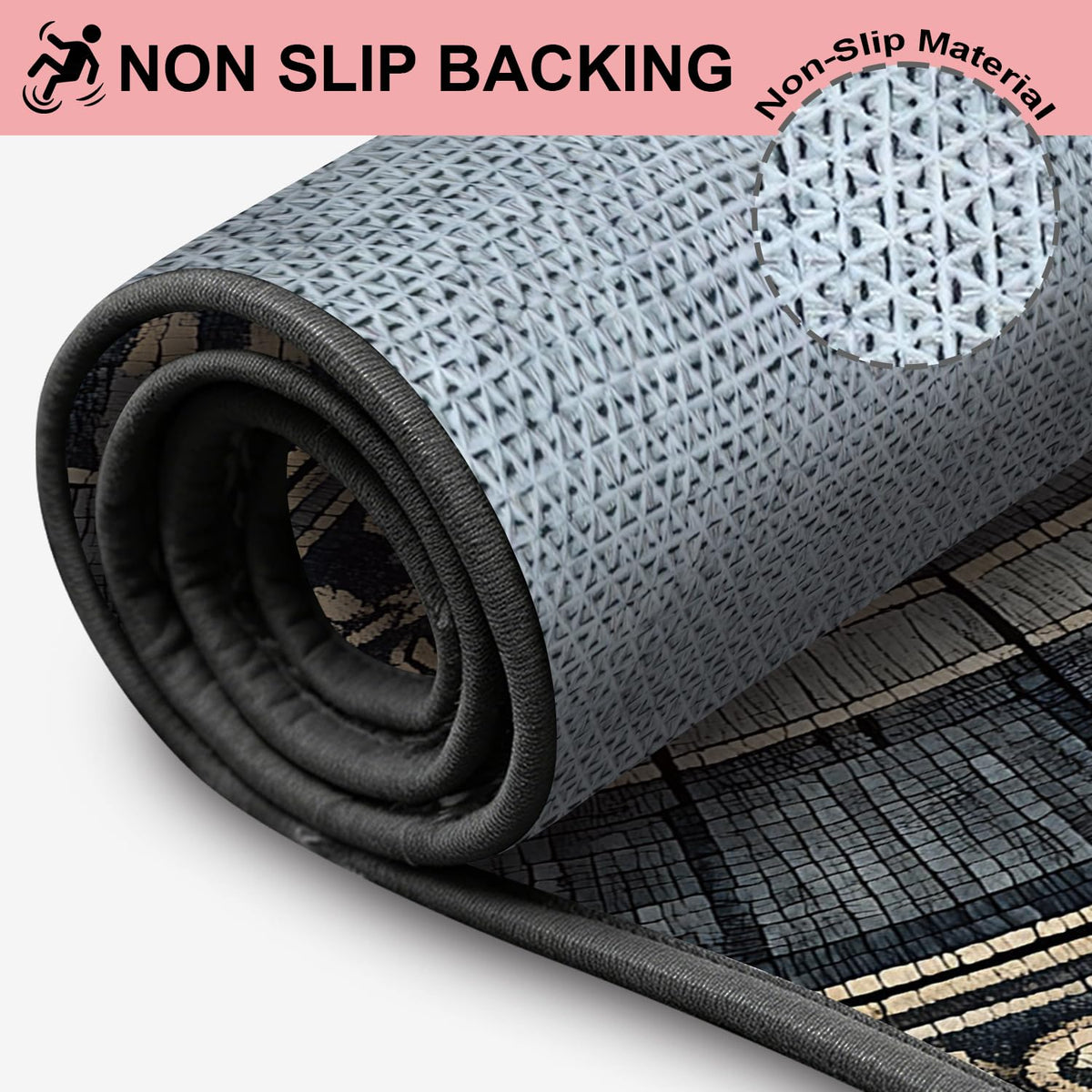 Semicircular Entrance Door Mat 24" x 36" (#31 / 2' x 3' (Semicircular))