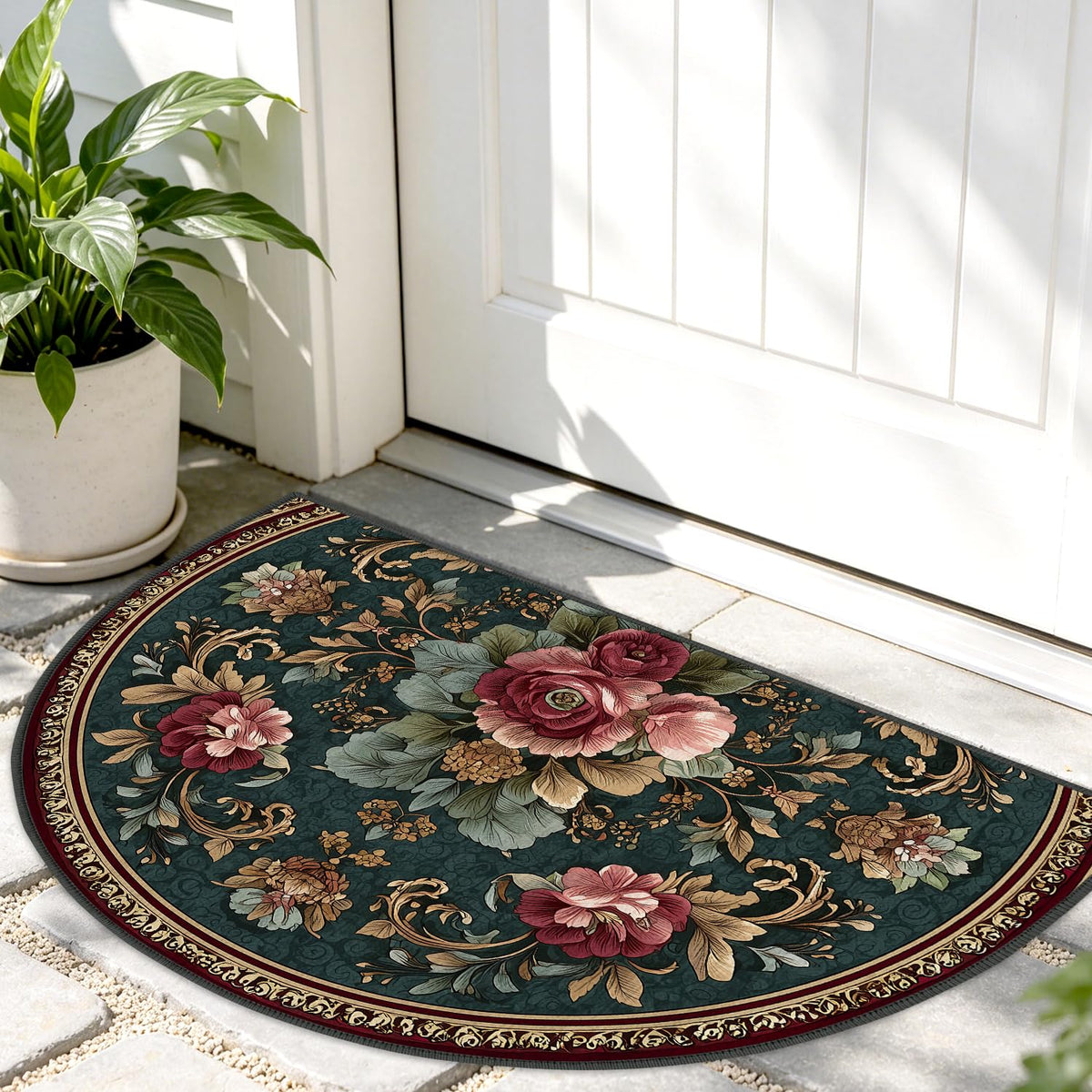 Semicircular Entrance Door Mat 24" x 36" (#38 / 2' x 3' (Semicircular))