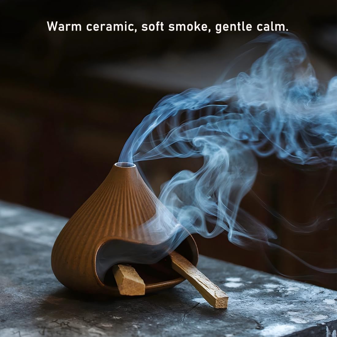 Ceramic Incense Holder (Brown 02)