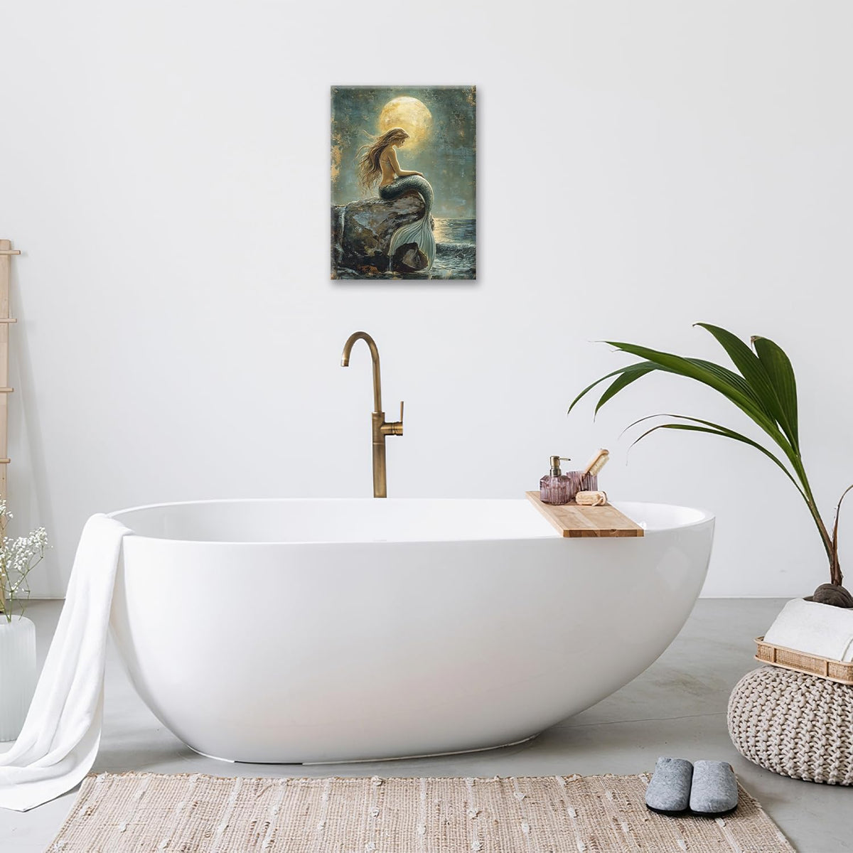 Mermaid Wall Art (16"L x 12"W / Mermaid)