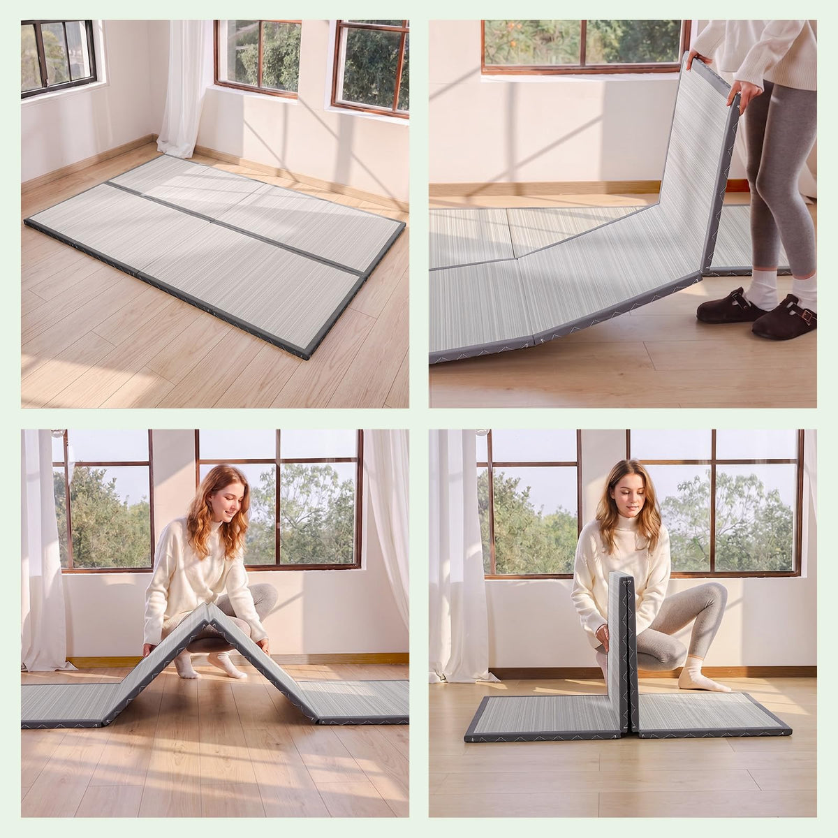 Japanese Tatami Mat (Light Gray / Full)