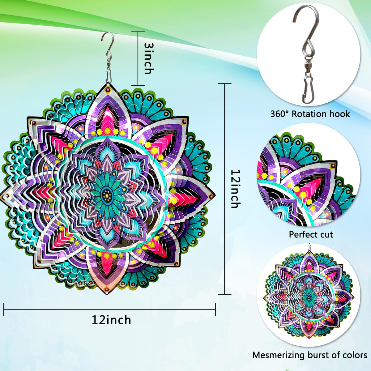 Wind Spinner Mandala Jasmine (Mandala Jasmine)