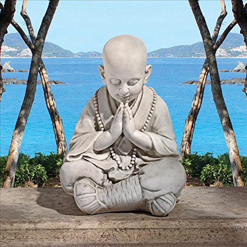 Praying Baby Boy Asian Garden Statue (Praying Baby Buddha Asian)