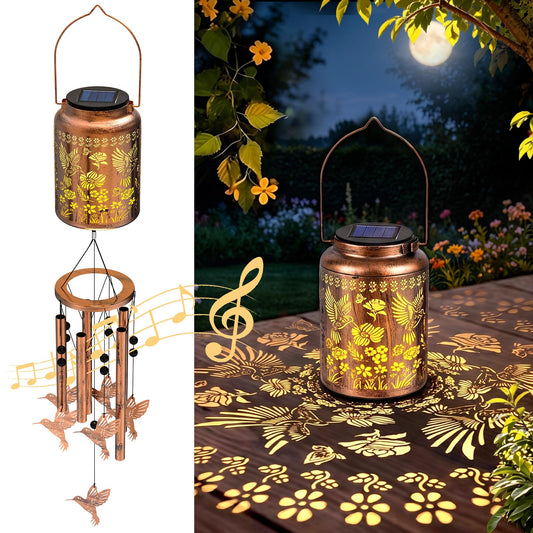 Solar Wind Chimes for Outside (Hummingbird)