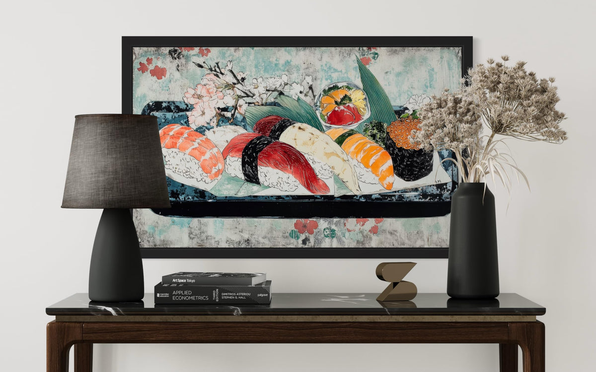 Nigiri Sushi Wall Art Print Poster (Nigiri Sushi / 36"L x 24"W)