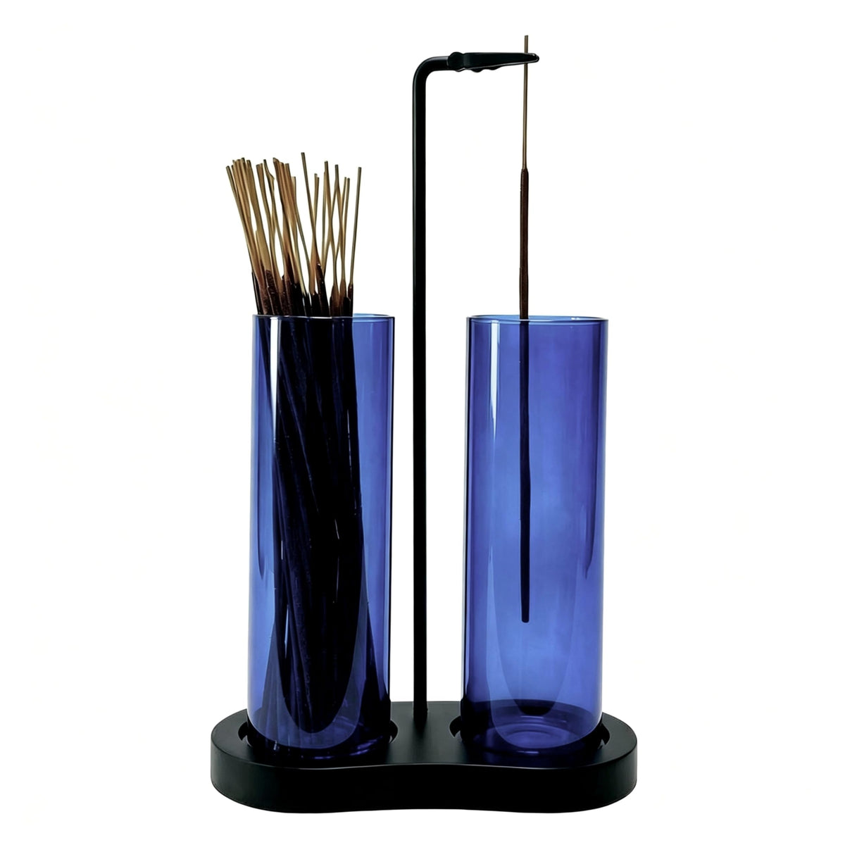 Blue Glass Incense Holder (Blue)