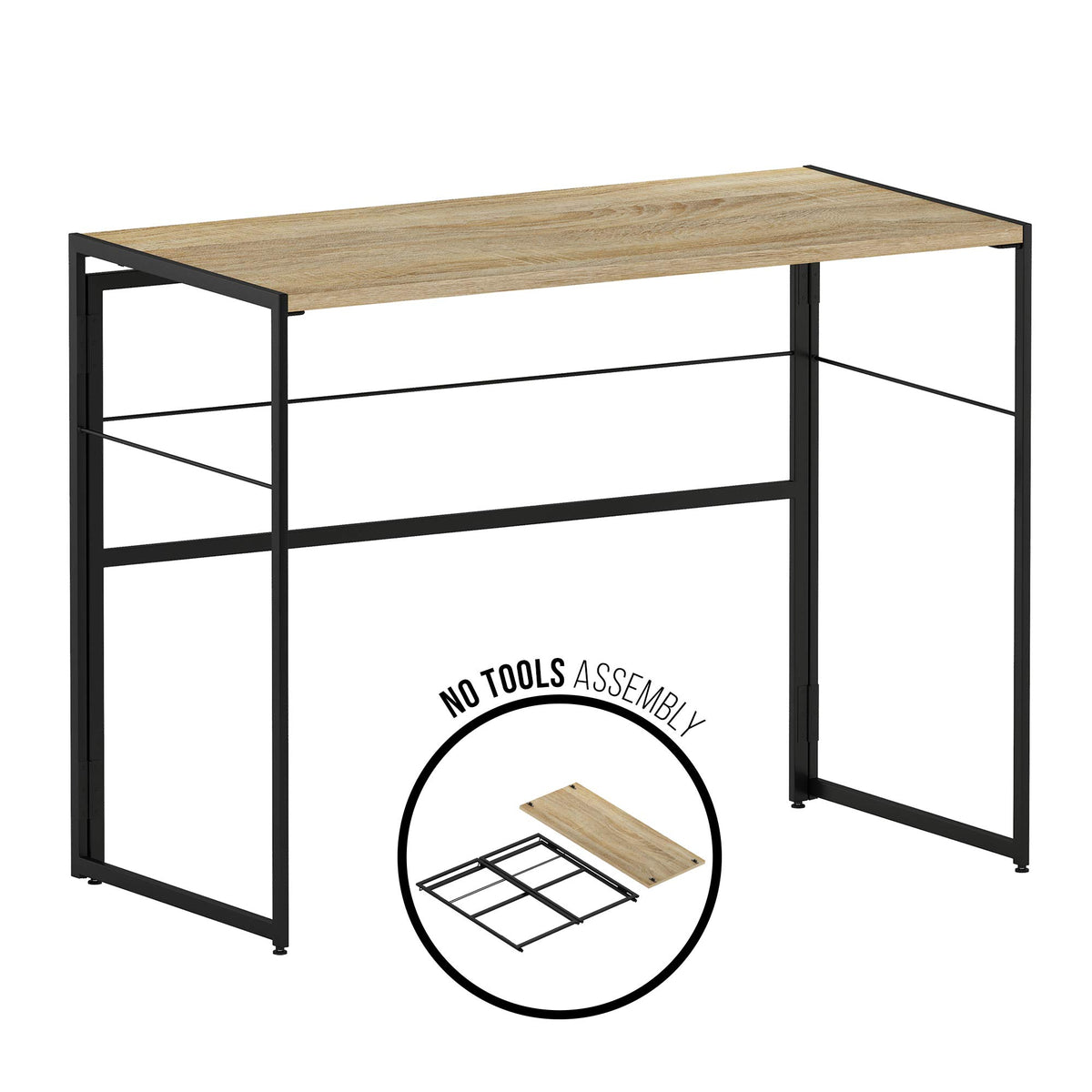 Riau No Tool No Assembly (Sonoma Oak/Black / 39 inches)