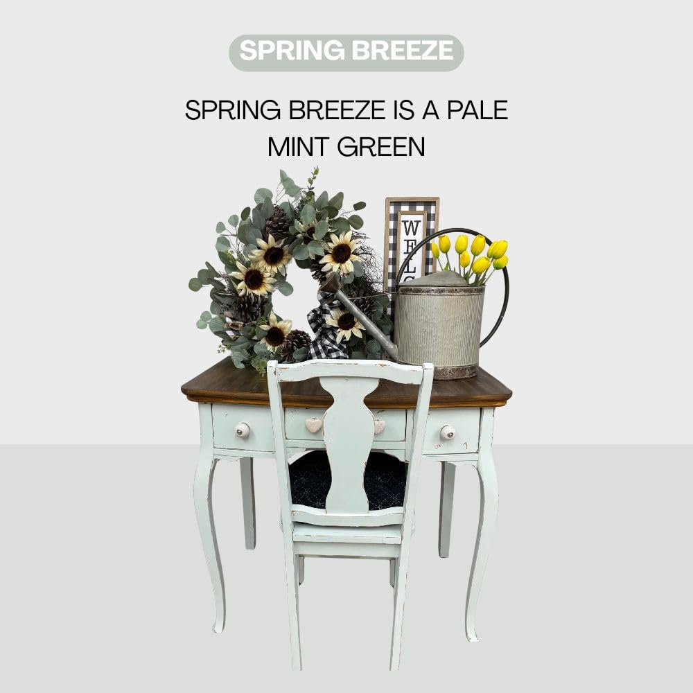 SPRING BREEZE Chalk Based Paint for Furniture DIY (Spring Breeze / 32 Fl Oz (Pack of 1))