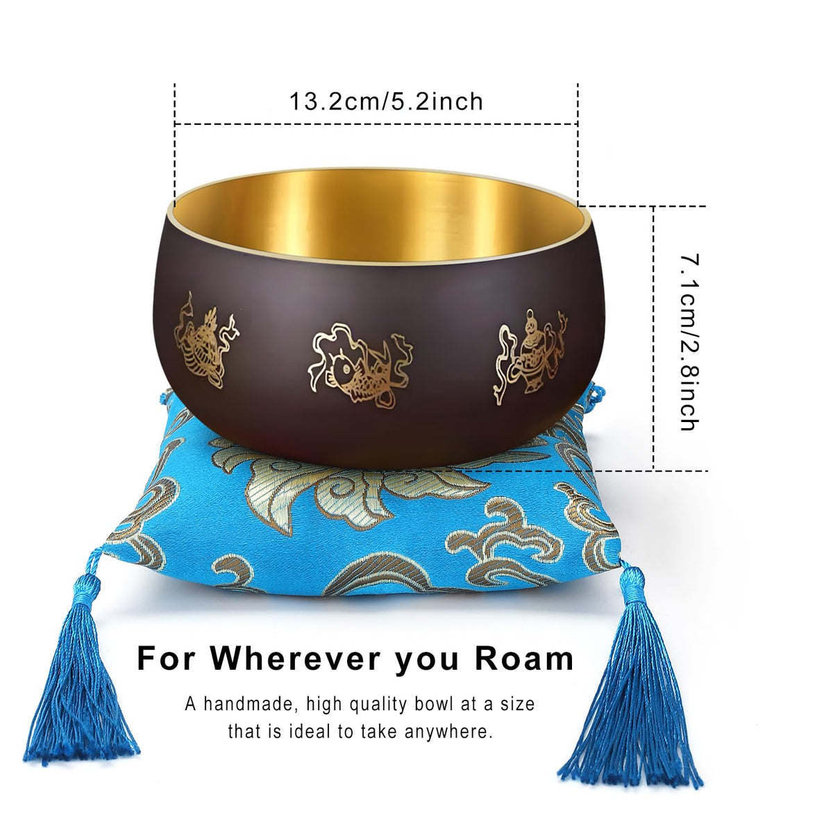 Tibetan Singing Bowl Set (5.2")