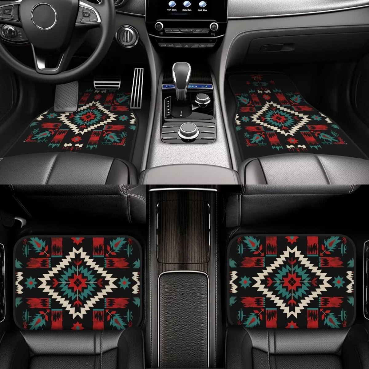 Navajo Car Floor Mats Full Set of 4 (Navajo)