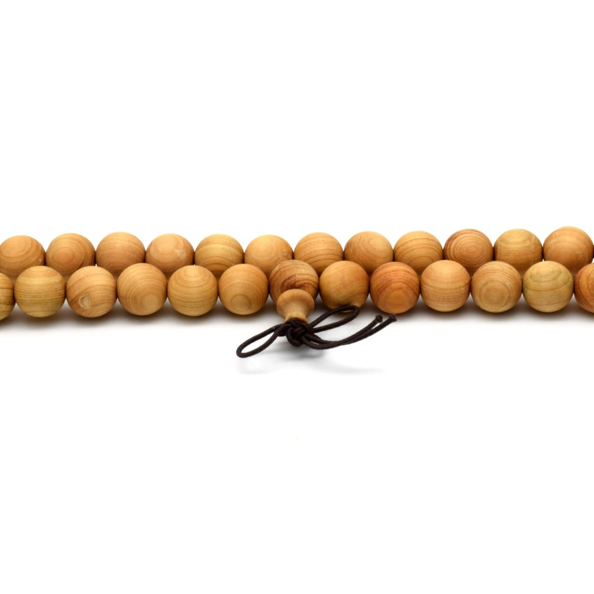Unisex Natural Thuja Sutchuenensis Wood Beads Bracelet Prayer Mala Wristband Bracelet (10mm 108 Beads)