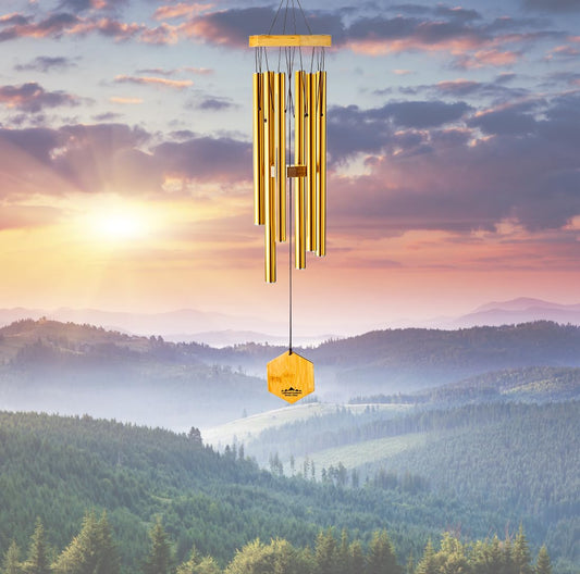 Bronze Wind Chimes for Outside (29" Bronze)