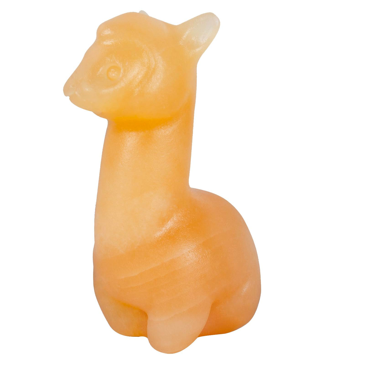 2.1 inch Hand Carved Natural Yellow Jade Alpaca Statue Sparkling Desk Charm for Kitchen Serenity Zen Office Guardian Stress Relief Companions Statue Crystal Home Decor (Yellow Jade Alpaca)