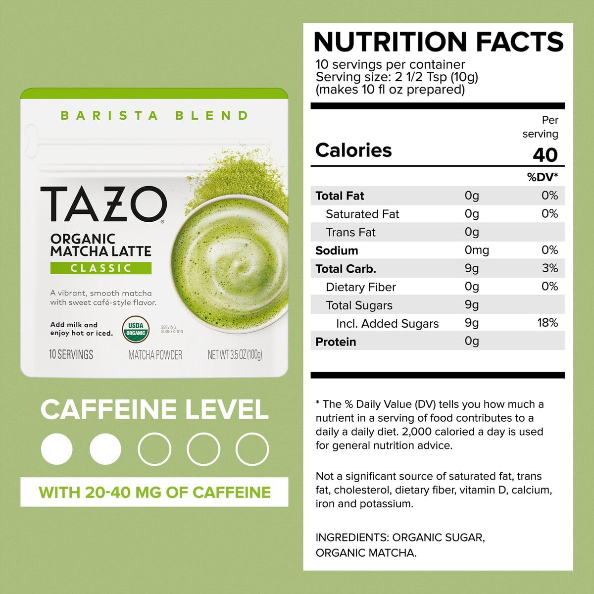 Organic Matcha Latte Powder Assortment (3.5 Ounce (Pack of 3))