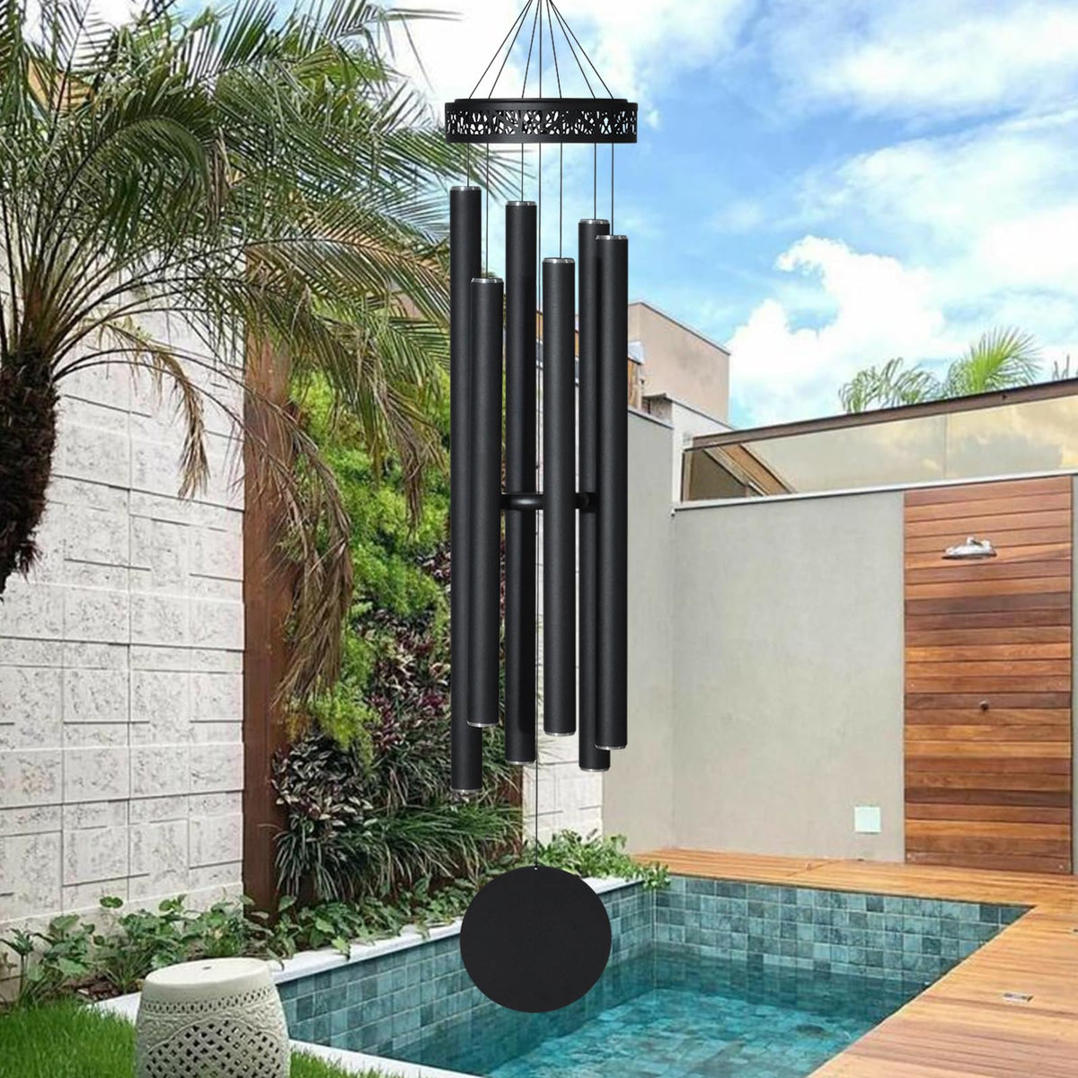 48" Large Wind Chimes for Outside Deep Tone (48" Large)