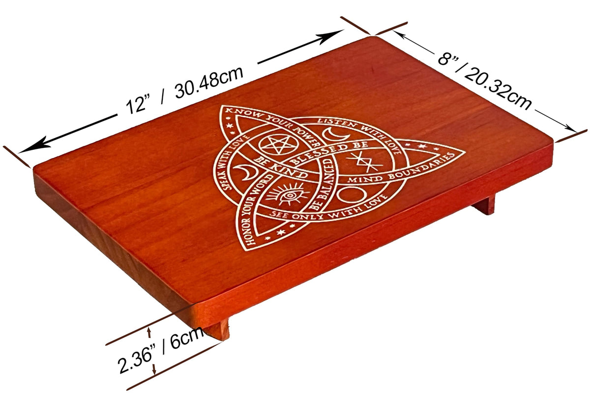 Altar Table Meditation Table (The Celtic Trinity Knot (Triquetra))