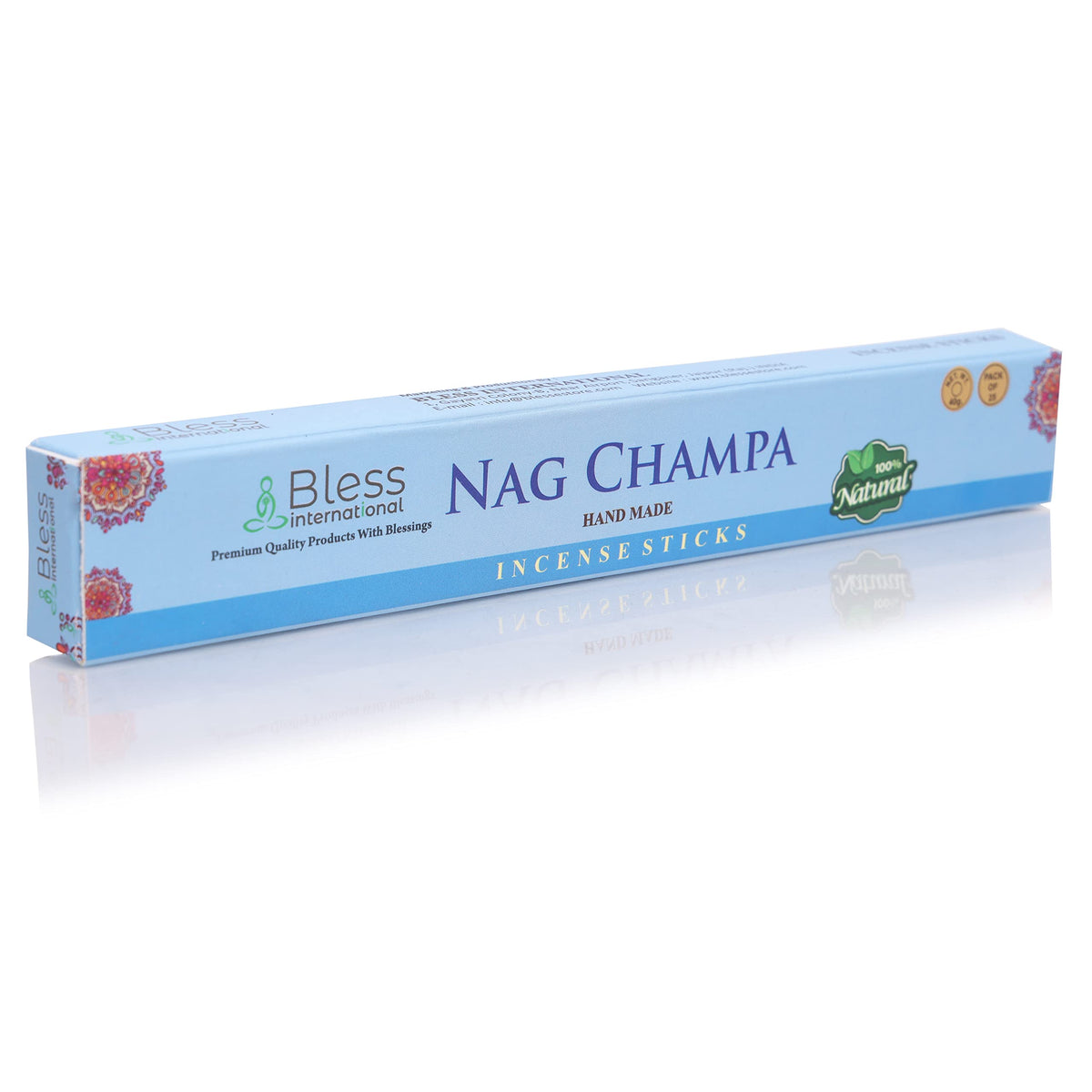 Bless Organic (Nag Champa / 25 Sticks (1.4 OZ/40 GM))