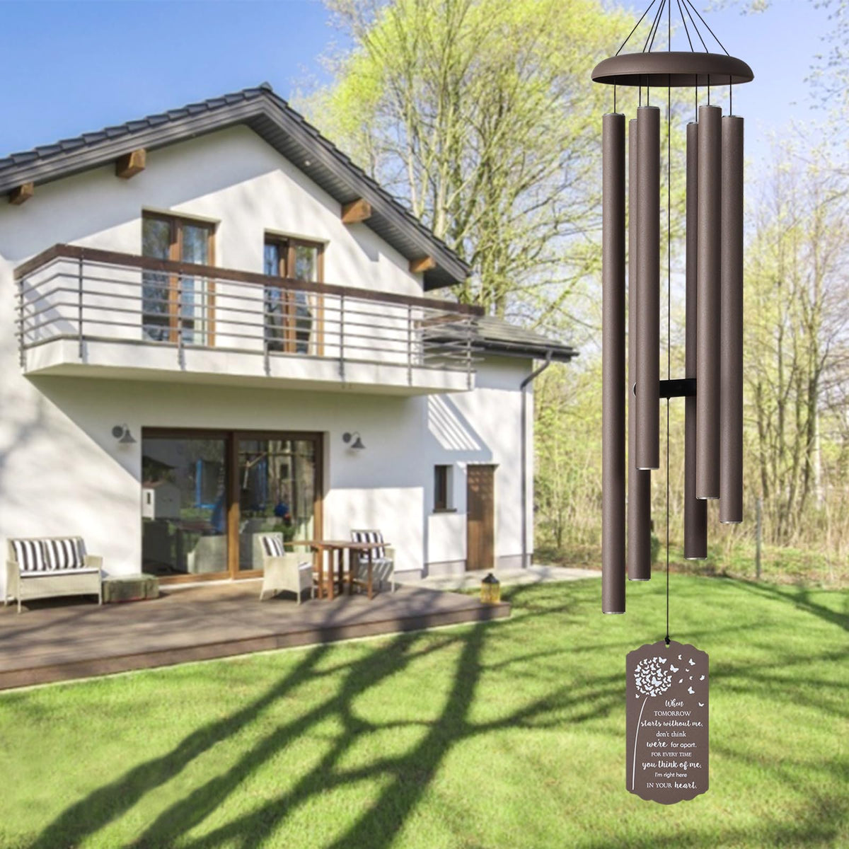 Large Wind Chimes for Outside Deep Tone Memorial Sympathy Gifts
