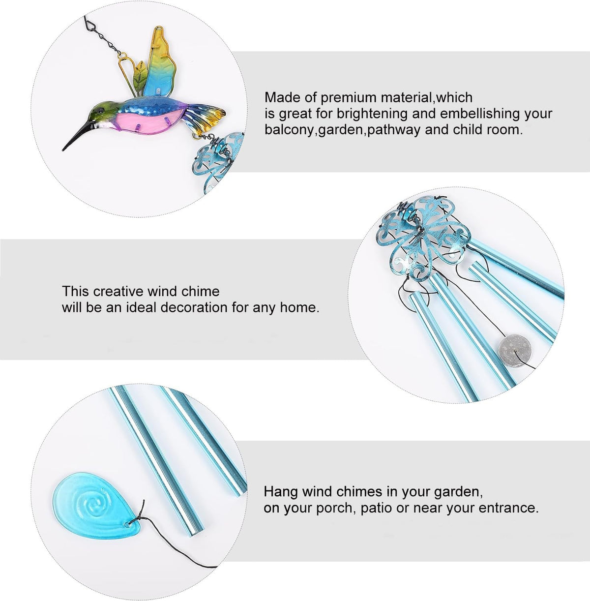 Wind Chimes Hummingbird
