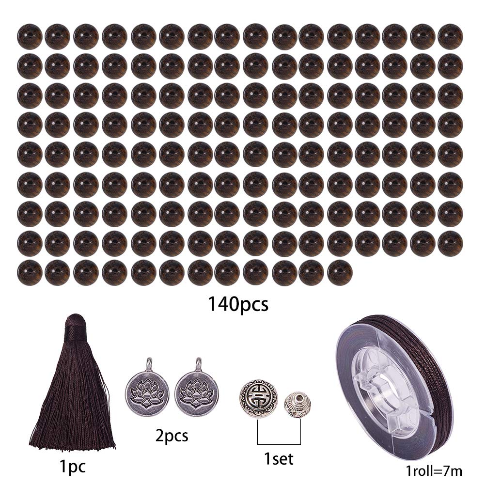 1 Set 108 Tiger Eye Gemstone Mala Beads (Tiger Eye Gemstone)
