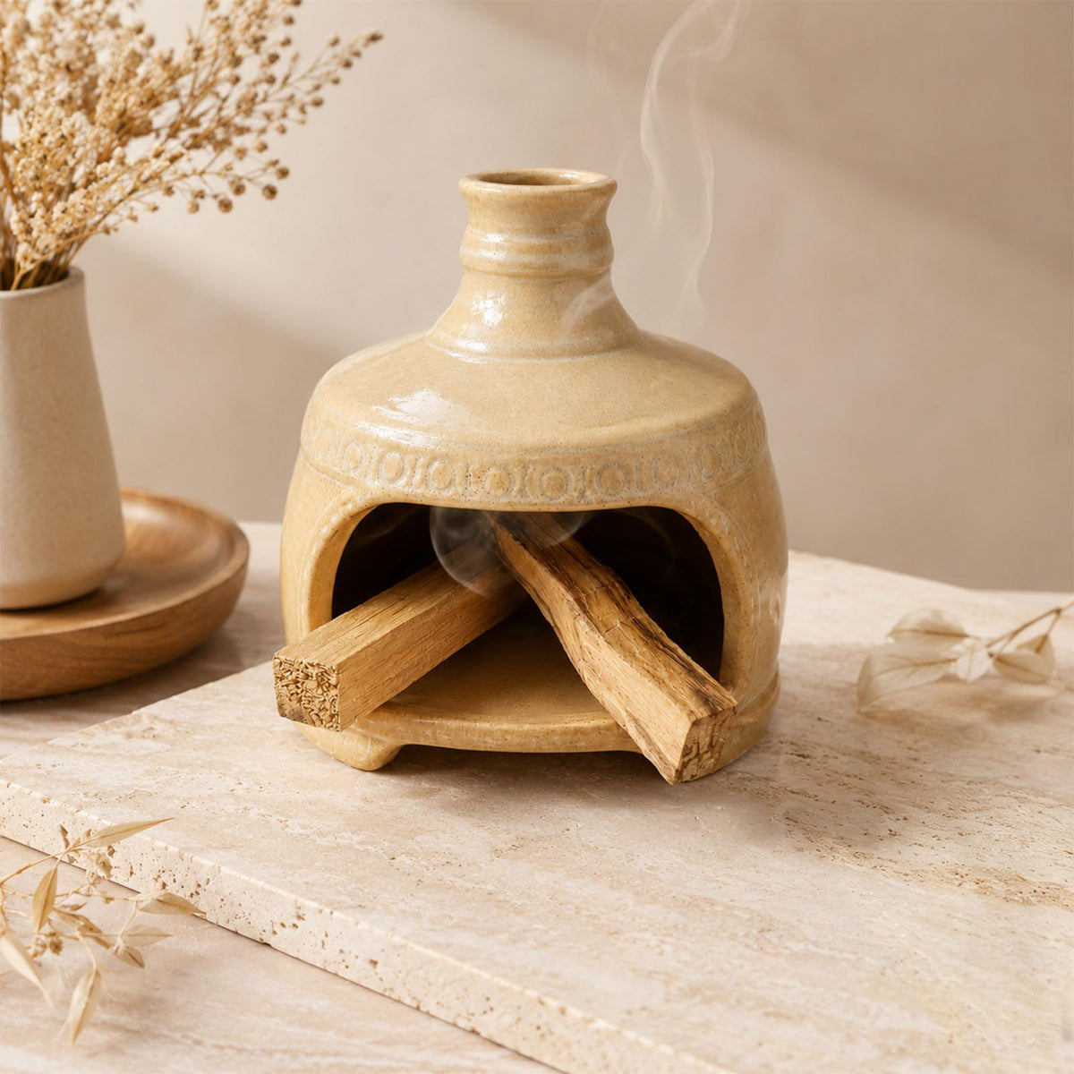 Palo Santo Holder Chimney (Yellow)