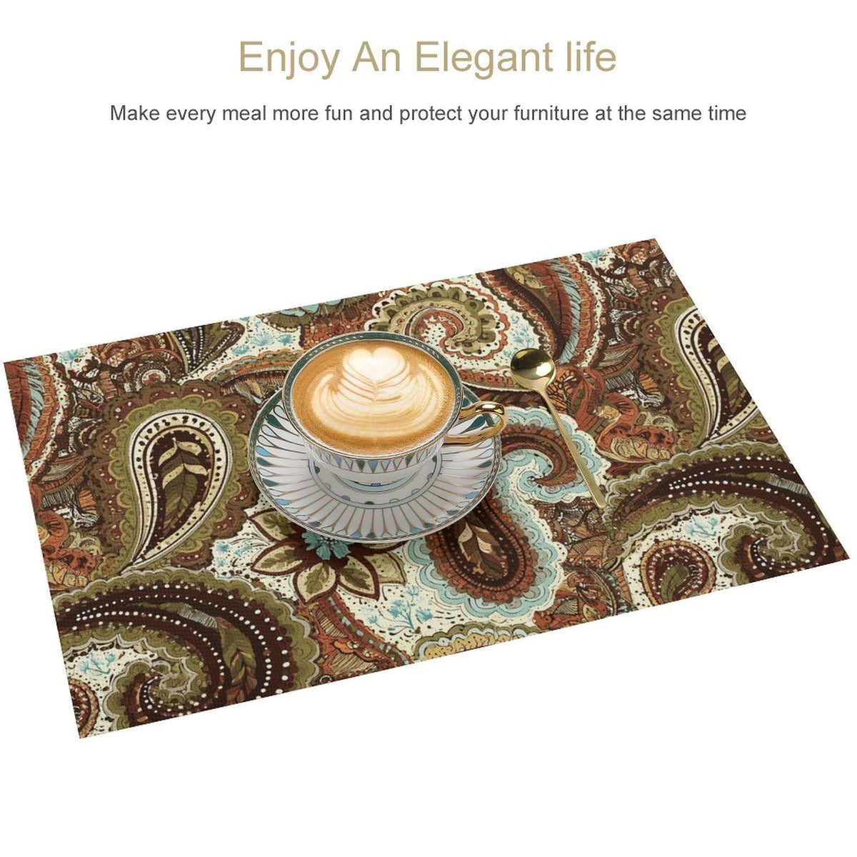 Paisley Placemat Set of 4 (Bohok-8 / 4pcs)