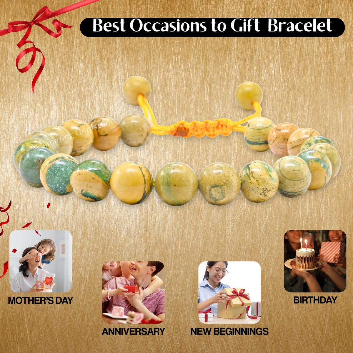 Muscovite Bracelet for Women Men's Gifts (Muscovite)