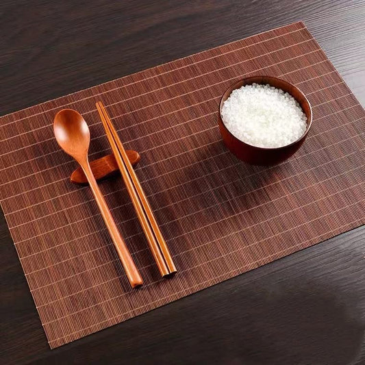1PCS Dining Table Kitchen Placemat (Dark Brown)