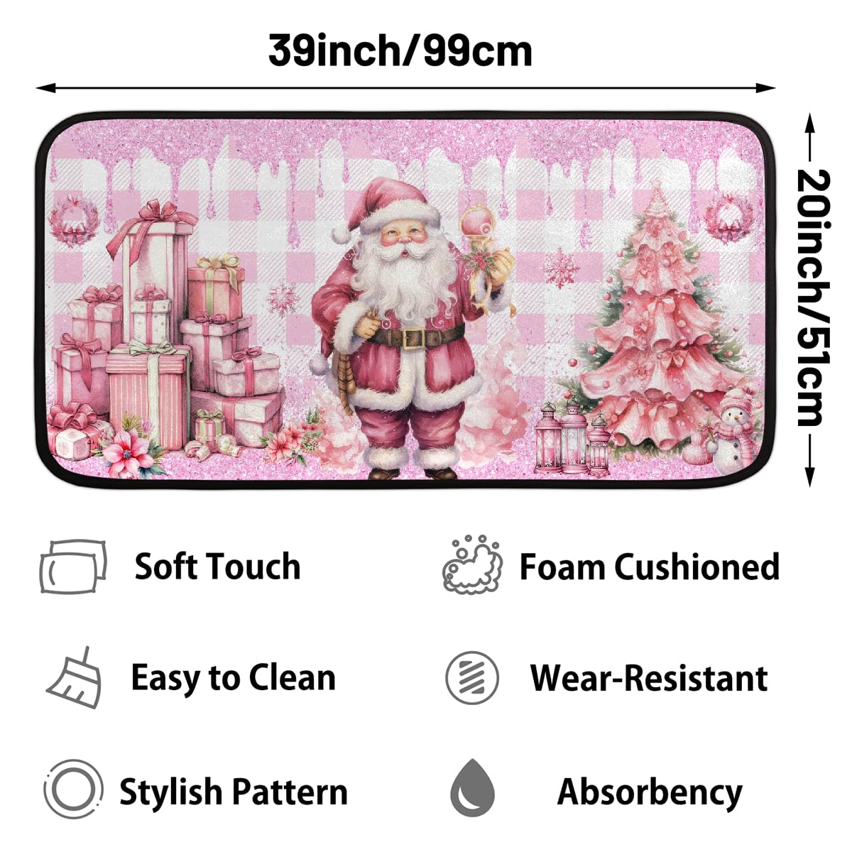 Christmas Kitchen Rug Non (B:d-32)