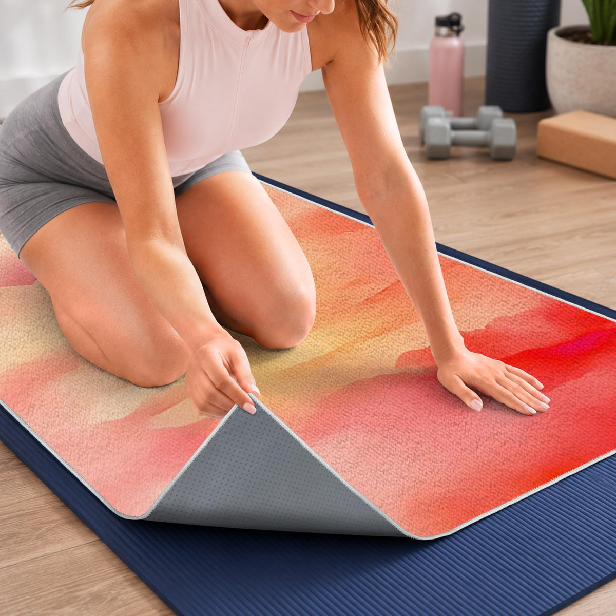 Yoga Mat Towel (Sunset / Casual)